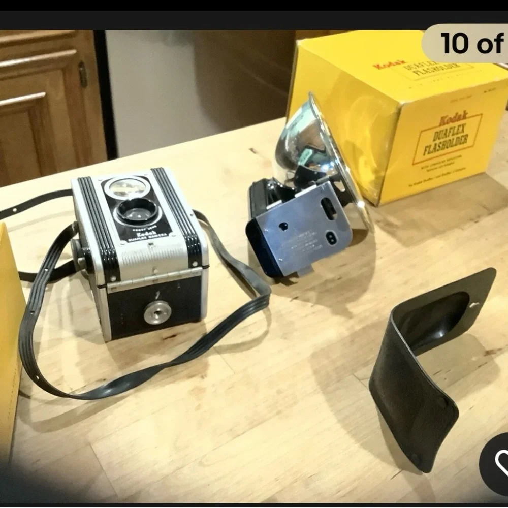 Vintage Kodak Duaflex Camera and Flash Unit